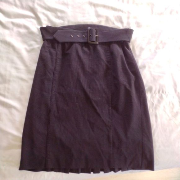 Apt. 9 black and white micro striped professional pencil skirt with belt size 12 - Picture 1 of 7